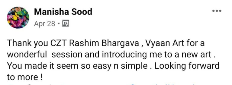 Vyan Art Testimonial 1